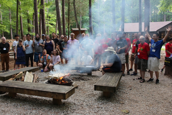 Around the fire
